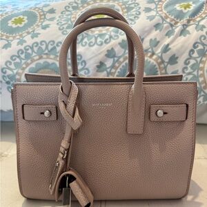 SAINT LAURENT SAC DE JOUR NANO IN SUPPLE GRAINED LEATHER